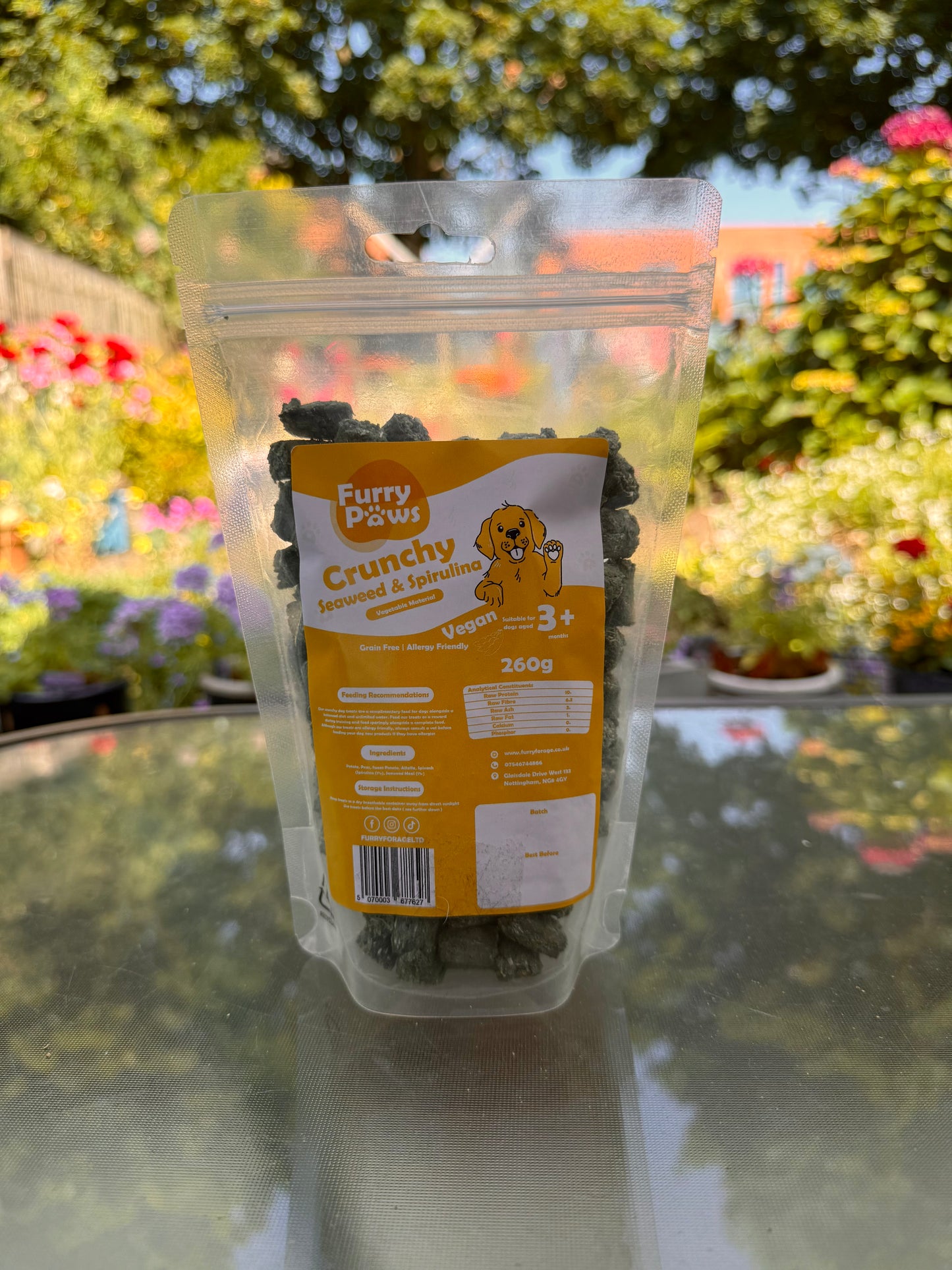 Crunchy Seaweed & Spirulina Dog Treats - 260g