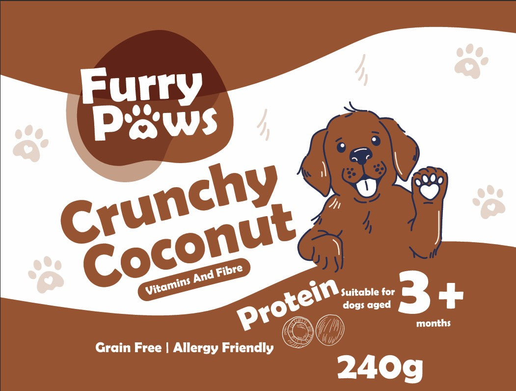 Crunchy Coconut Dog Treats - 240g