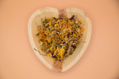 Heart Palm Leaf Plate