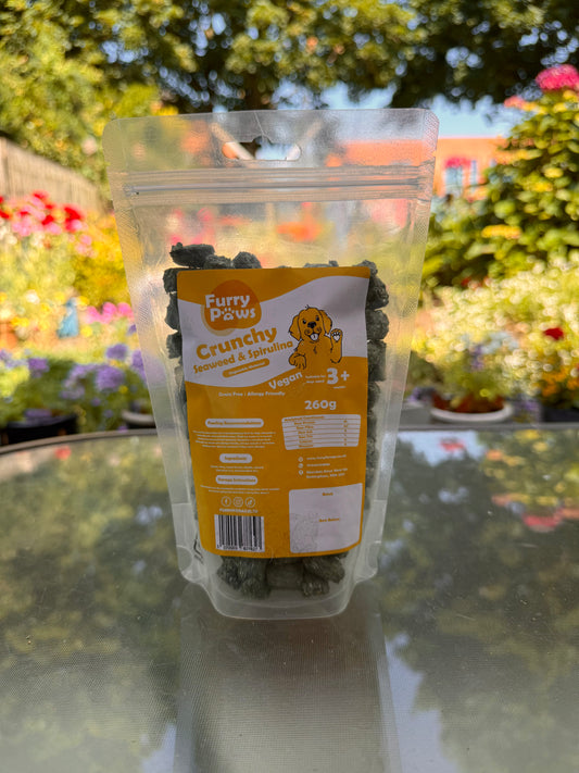 Crunchy Seaweed & Spirulina Dog Treats - 260g