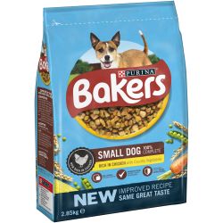 bakers complete small dog food chicken & vegetables 2.85kg