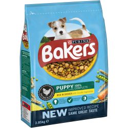 bakers complete puppy food chicken & vegetable 2.85kg